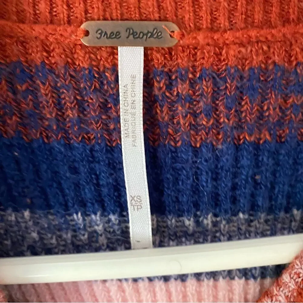 Free People Best Intentions Seater Terracotta Stripe size XS
